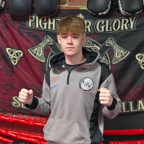 Kellan Sandrey, Junior Coach and WKO Junior World K1 Champion at Valhalla Martial Arts Weymouth