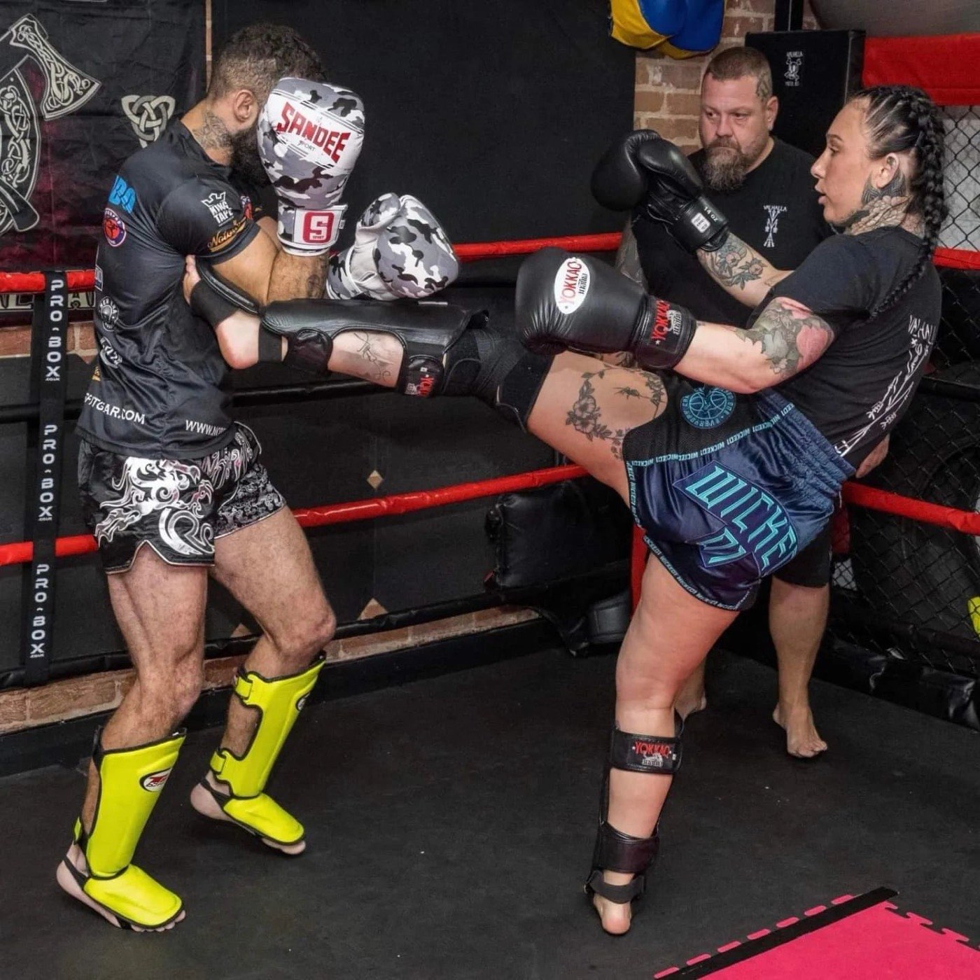 MMA ground grappling practice at Valhalla Martial Arts