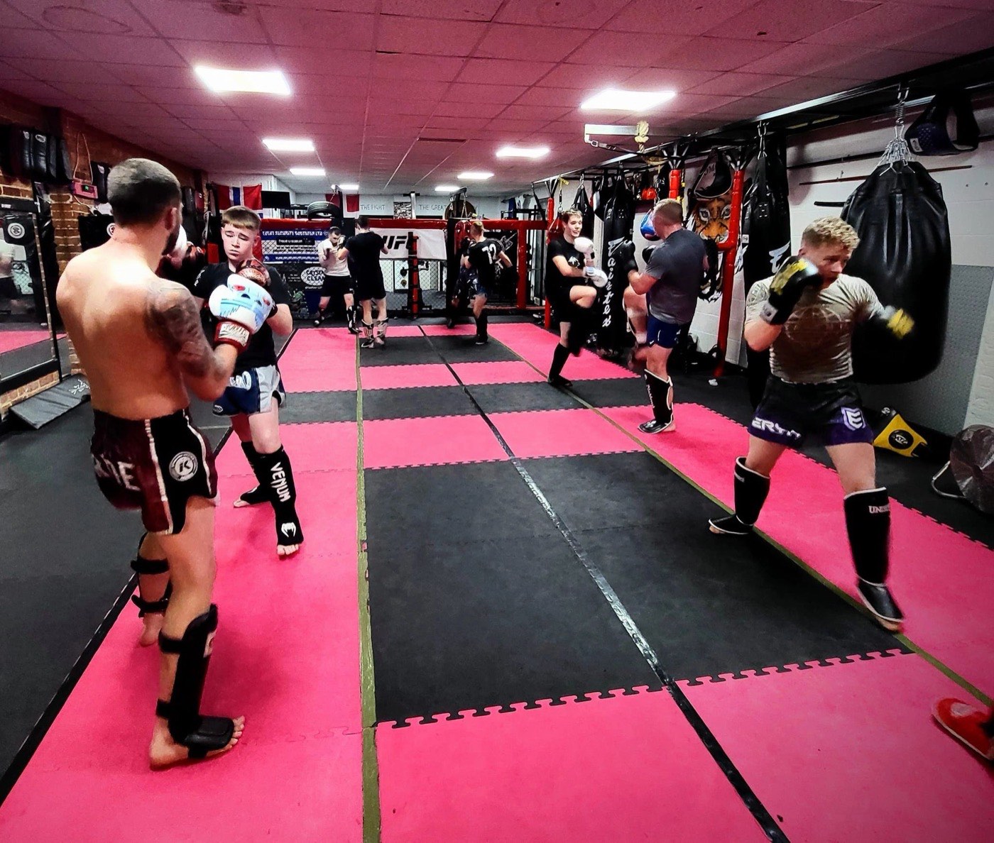 Kids and teens Muay Thai class at Valhalla Martial Arts