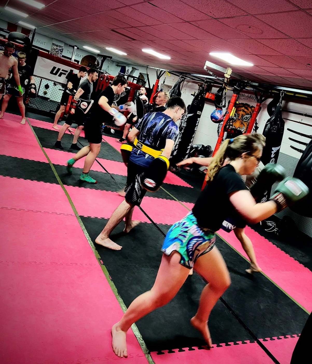 MMA ground grappling practice at Valhalla Martial Arts