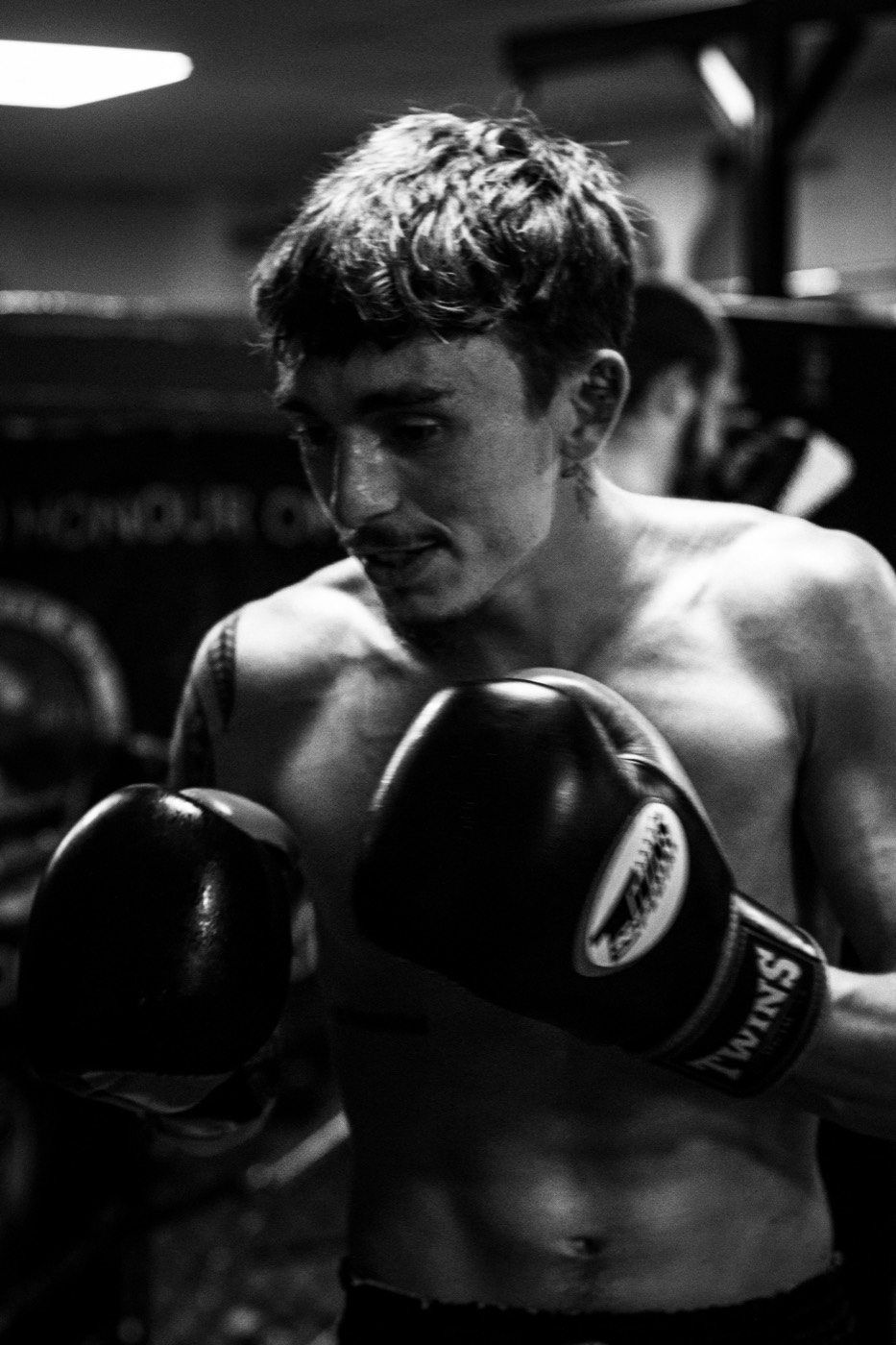 A Valhalla Martial Arts fighter between rounds